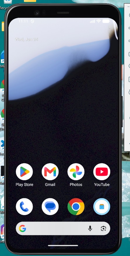 Emulator Running